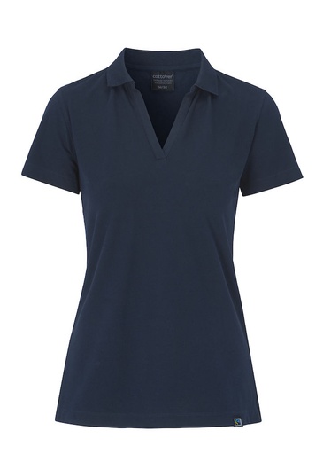 [141505-855-3] STRETCH PIQUE POLO LADY (NAVY, XS)