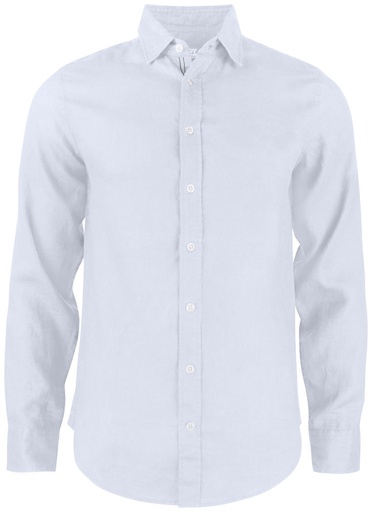 [352408-00-4] SUMMERLAND LINEN SHIRT DENIM (WHITE, S)