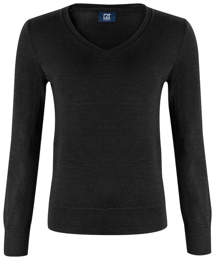 [355433-99-3] VERNON V-NECK WOMAN (BLACK, XS)