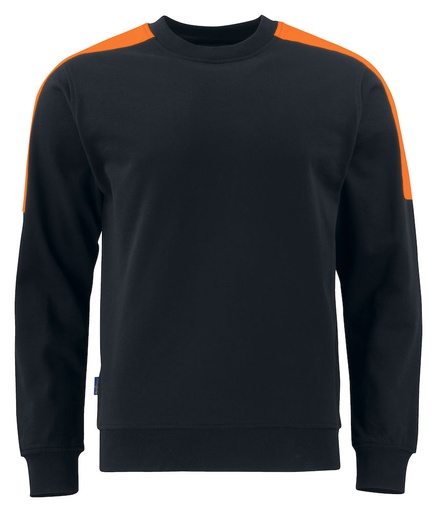 [642125-9917-3] 2125 SWEATSHIRT (BLACK/ORANGE, XS)