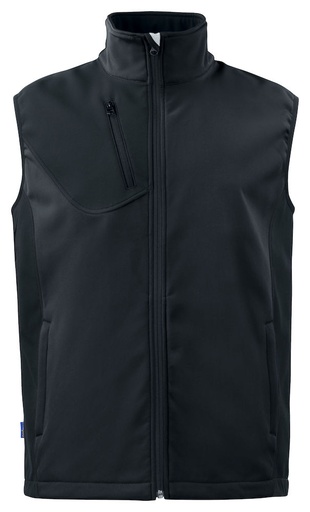 [643702-99-3] 3702 SOTFSHELL VEST (BLACK - 99, XS)