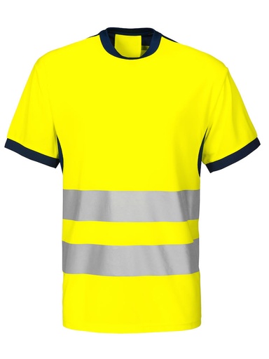 [646009-10-3] 6009 T-SHIRT EN ISO 20471-CLASS 2 (YELLOW/NAVY - 10, XS)