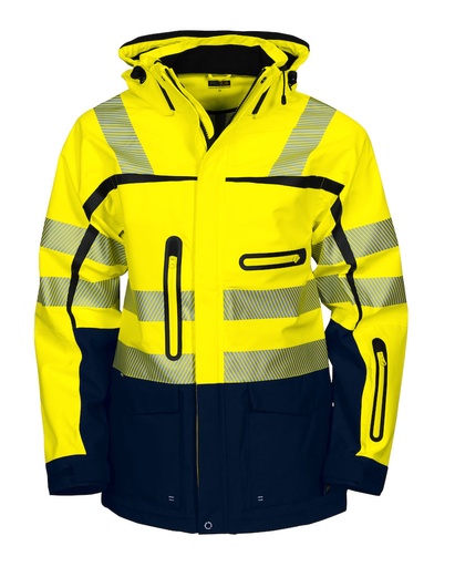 [646417-10-3] 6417 JACKET EN ISO 20471 CLASS 3 (YELLOW/NAVY - 10, XS)