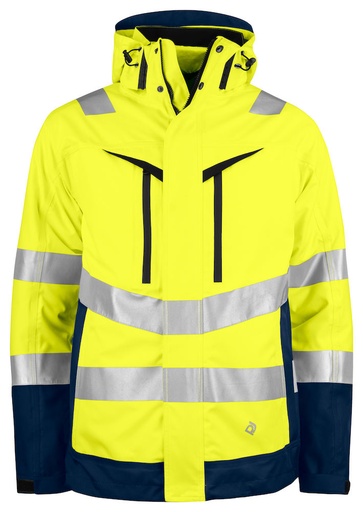 [646445-10-3] 6445 FUNCTIONAL JACKET 3-IN-1 - EN ISO 20471 CLASS 3/2 (YELLOW/NAVY - 10, XS)