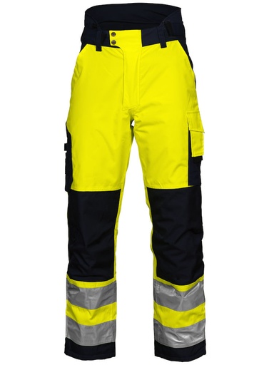 [646514-10-44] 6514 PADDED TROUSERS HV EN ISO 20471 (YELLOW/NAVY - 10, 44)