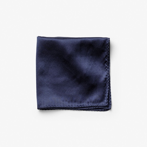 [2920500-600-0] SOLID HANKIE & LAPEL PIN (NAVY)