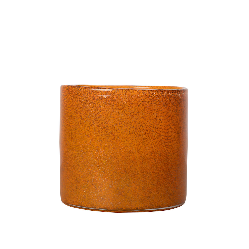 Vase/Candle holder Calore  M,  Orange