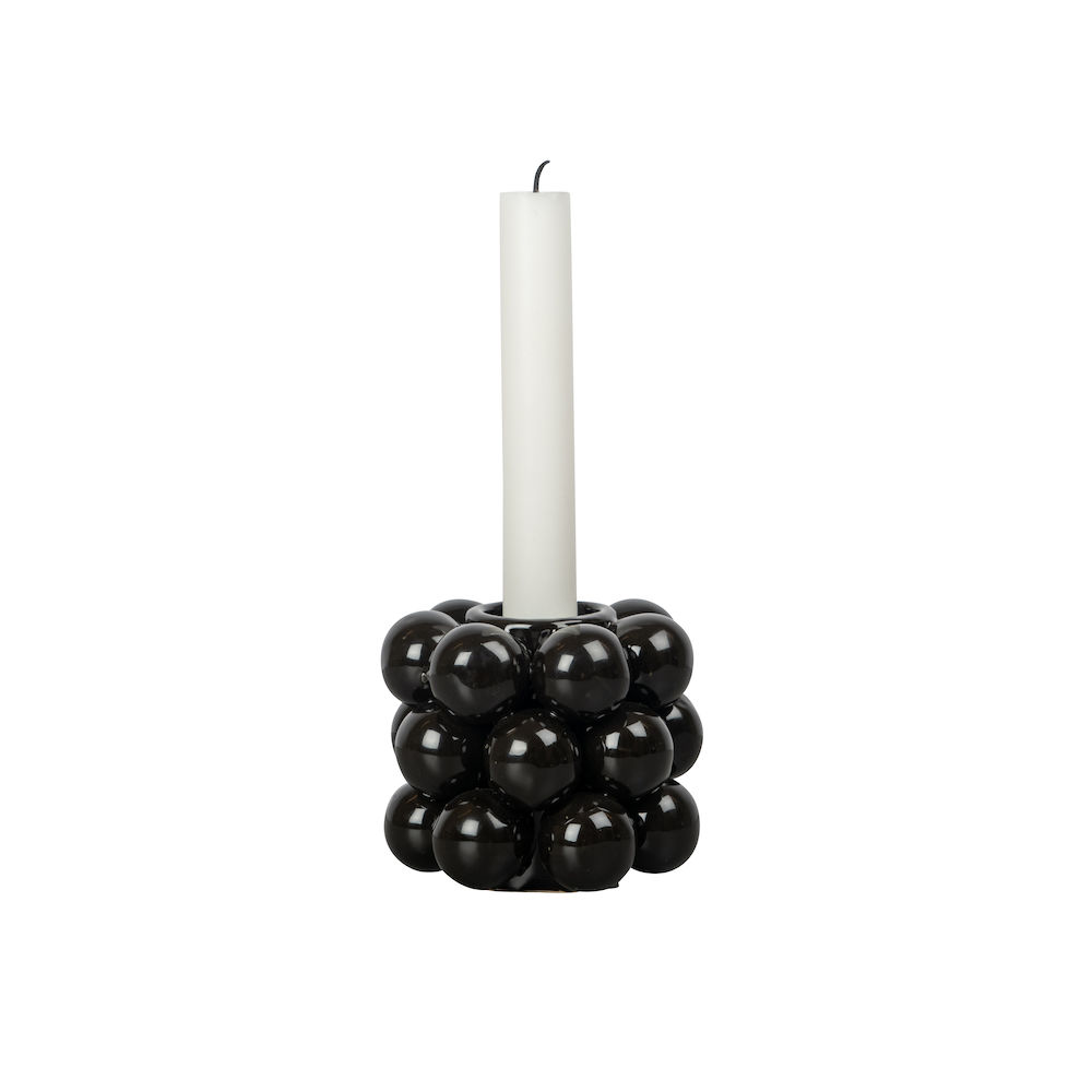 Candle holder GLOBE S, Black