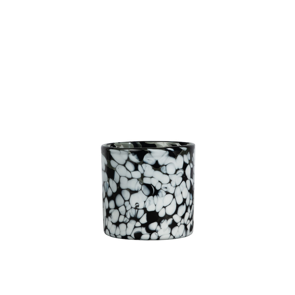 CANDLE HOLDER CALORE XS, BLACK/WHITE 