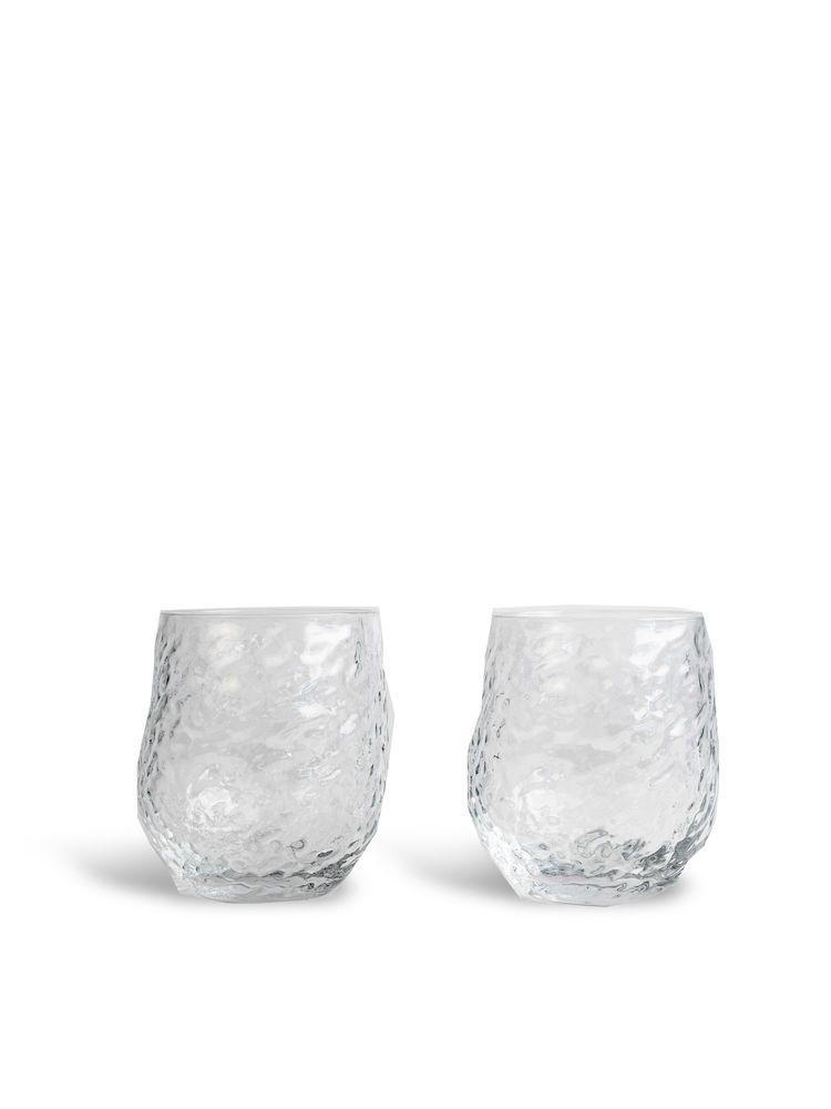 GLASS SWAN 2PCS/SET, CLEAR