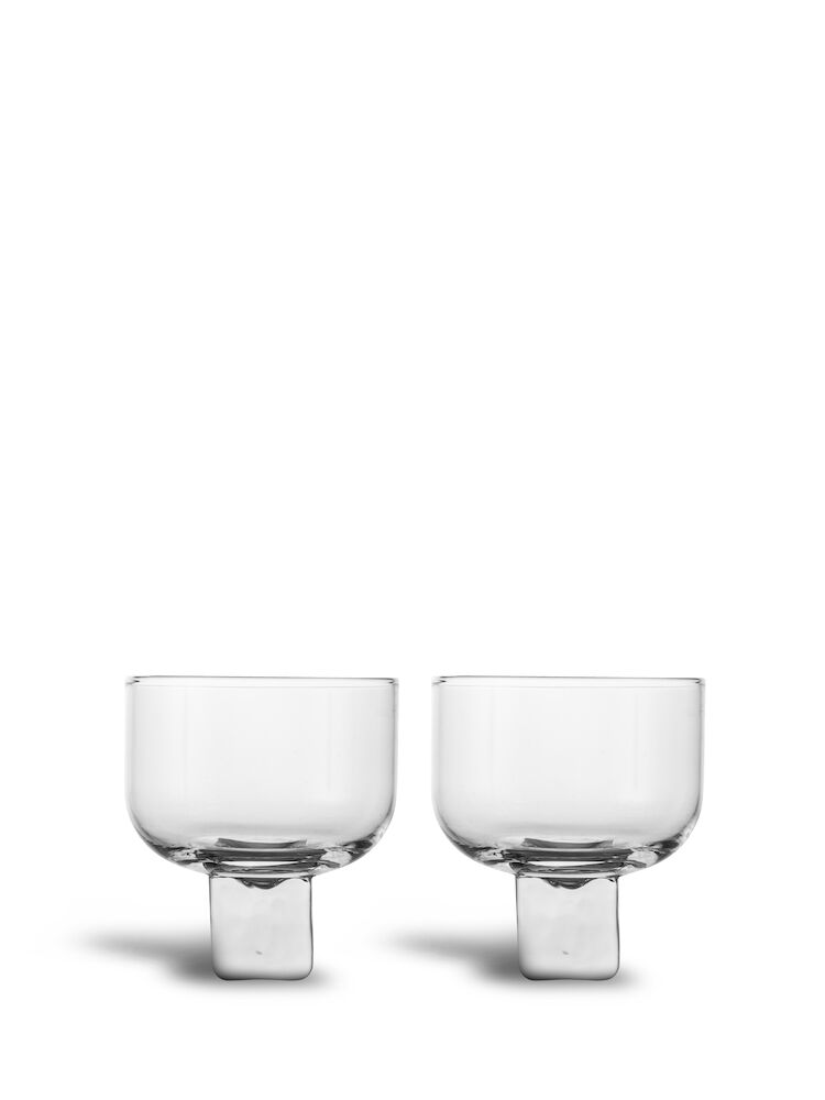 GLASS VICTORIA 2PCS/SET CLEAR