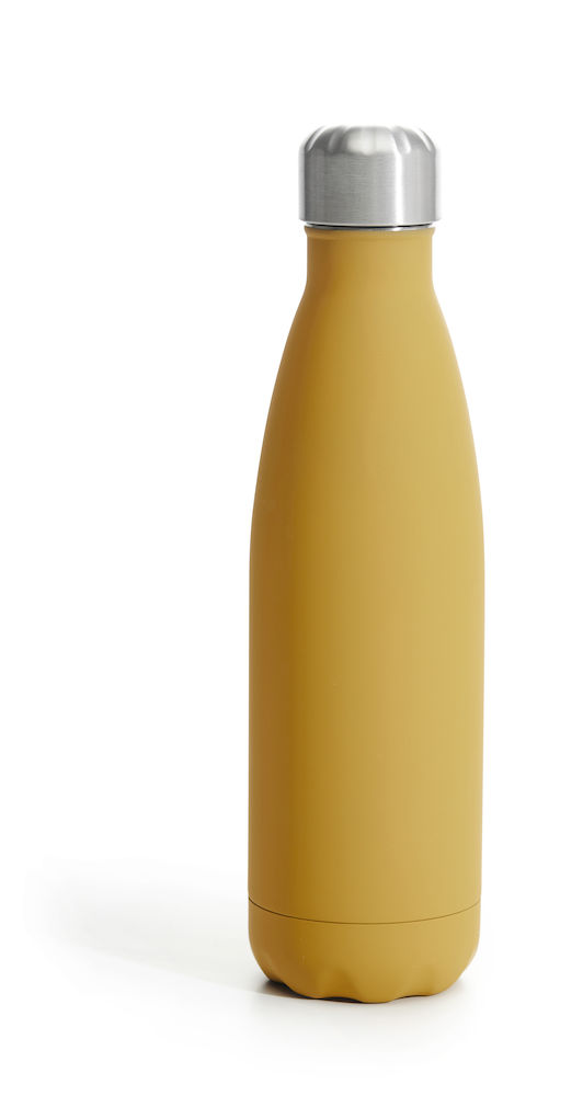 NILS STEEL BOTTLE RUBBER FINISH YELLOW, 50CL 12/24 H