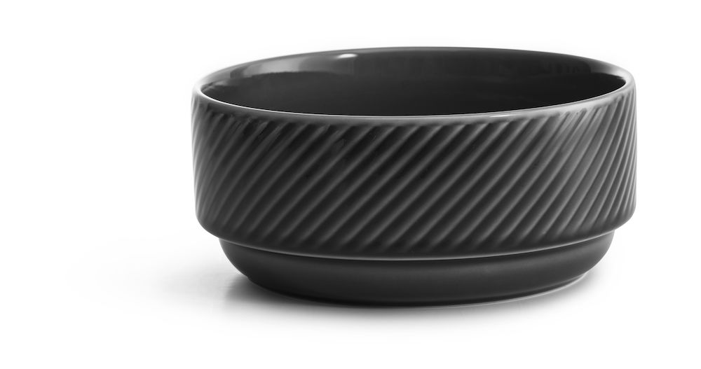 COFFEE & MORE DEEP BOWL 17 CM GREY