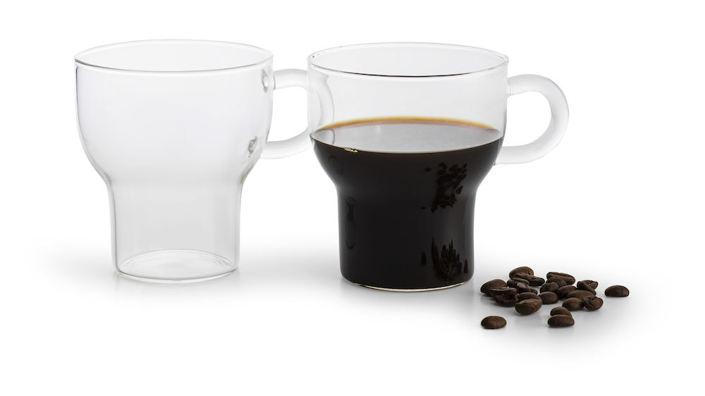 GLASS MUG 2-PACK CLEAR 25 CL