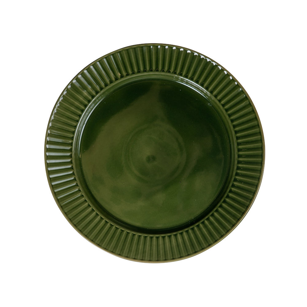 COFFEE & MORE PLATE, GREEN 27CM