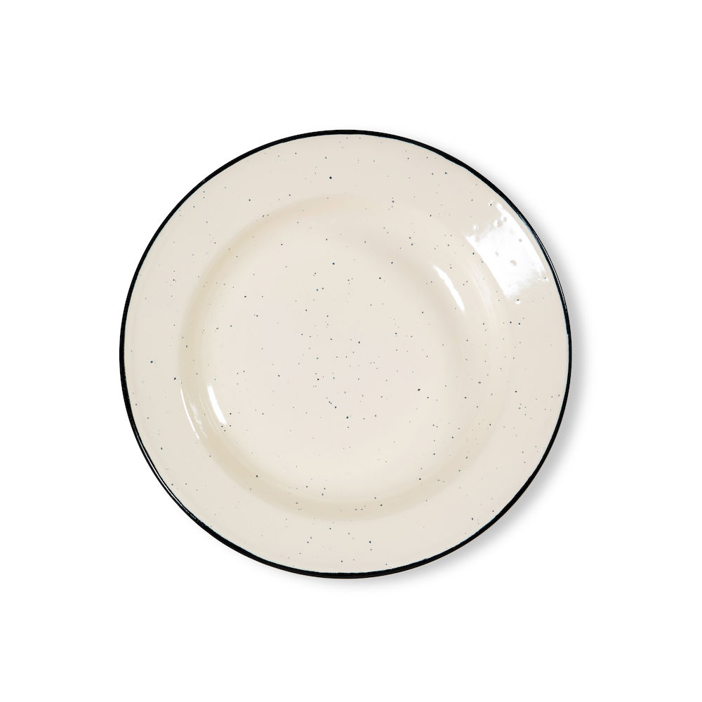 DORIS ENAMEL PLATE, BEIGE