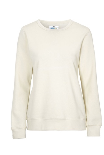 [141004-105-3] CREW NECK WOMAN (GOTS) (OFF-WHITE, XS)