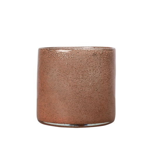 [5280600206] Vase/Candle holder Calore  M, Rusty red