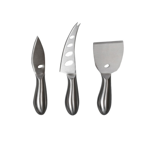 [5272200415] CHEESE KNIFE SET FORMAGGIO SILVER