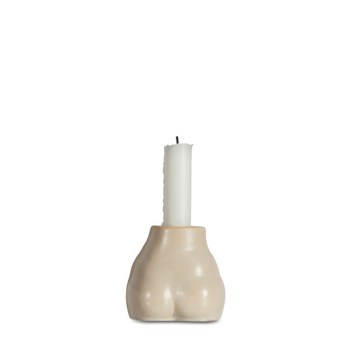 [5284800903] CANDLE HOLDER NATURE, BEIGE