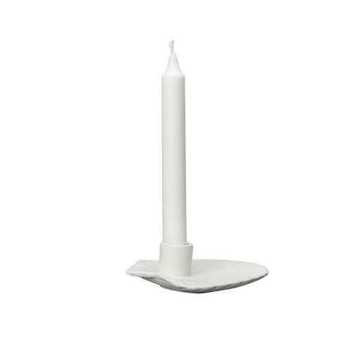 [5228621702] CANDLE HOLDER SHELL S, WHITE