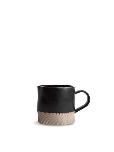 [5283907701] MUG SWIRL, BLACK/BEIGE