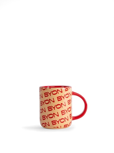 [5283907606] MUG LIZ BYON, RED/APRICOT