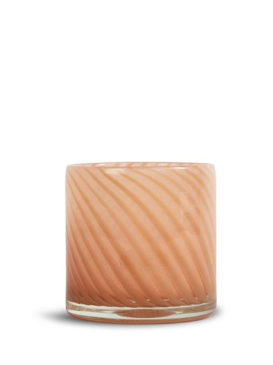 [5280600245] CANDLE HOLDER CALORE M, PINK/BEIGE