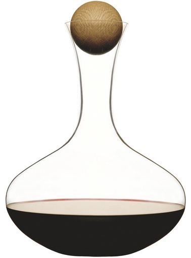 [5010116] OAK WINE CARAFE WITH OAK STOPPER