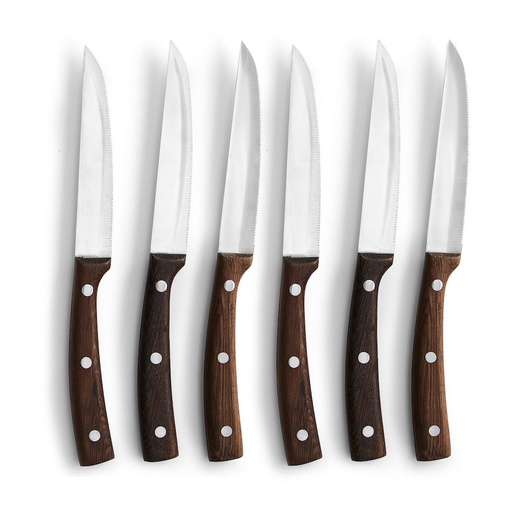 [5017366] BBQ STEAK KNIFES 6 PCS