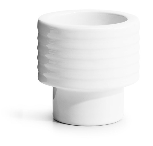 [5018069] COFFEE & MORE, TEALIGHT/EGG CUP WHITE