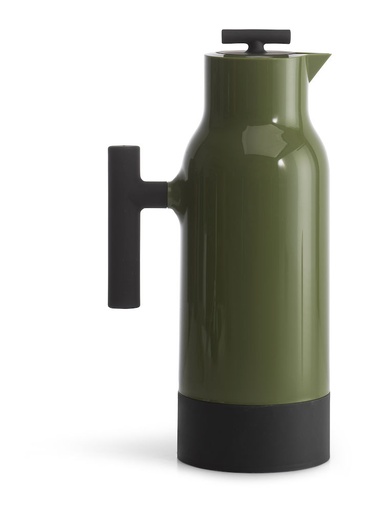 [5018199] ACCENT COFFEE POT GREEN STEEL INSET