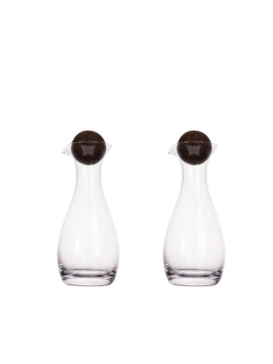 [5018328] NATURE OIL/VINEGAR BOTTLES WITH CORK STOPPERS, 2-PACK