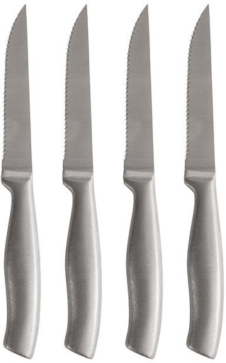 [5018398] FREDDE BBQ KNIFE, 4-PCS SILVER