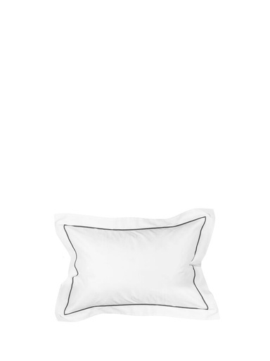 [5018447] CARL PILLOW CASE, WHITE